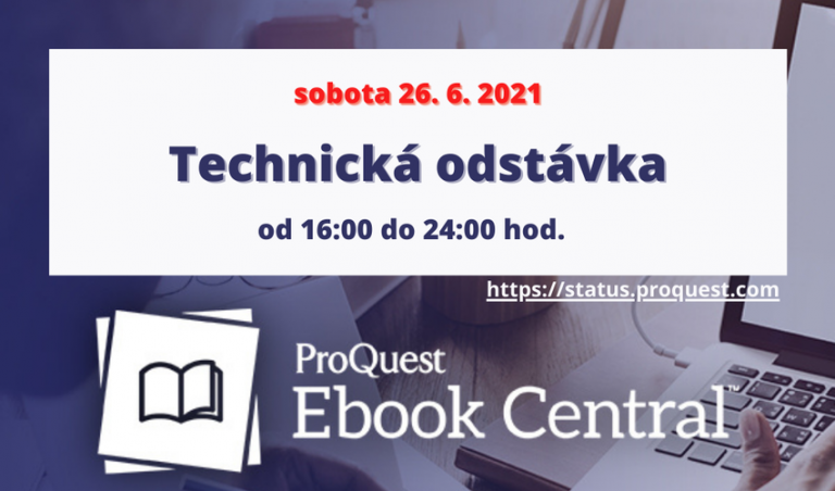 ProQuest Ebook Central - technická odstávka
